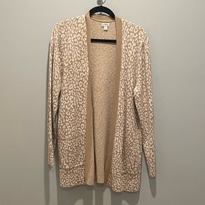 J. CREW Re-Imagined Cheetah Cardigan